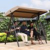 Xích đu ngoài trời ghế bập bênh ngoài trời ban công treo ghế xích đu ngoài trời sắt rèn đôi ba xích đu ghế sân vườn shaker