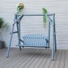 Xích đu Ngoài trời gỗ rắn xích đu sân trong thư giãn ghế gỗ treo biệt thự sân thượng vườn đôi người lớn ghế bập bênh gỗ bảo quản