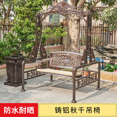 Xích đu ngoài trời nhôm đúc sân vườn ghế xích đu sắt rèn đôi ban công Ghế treo kiểu La Mã hiên ngoài trời xích đu Xích đu ngoài trời nhôm đúc sân vườn ghế xích đu sắt rèn đôi ban công Ghế treo kiểu La Mã hiên ngoài trời xích đu