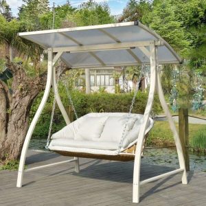 Xích Đu Ngoài Trời Sân Vườn Ghế Đu Treo Ban Công Ghế Mây Ghế Xích Đu Ngoài Trời Đôi Hình Hoa Đính Đá Võng Nhà - Hình 4