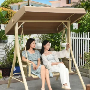 Xích Đu Ngoài Trời Sân Vườn Sắt Hình Hoa Đính Đá Ban Công Ngoài Trời Giải Trí