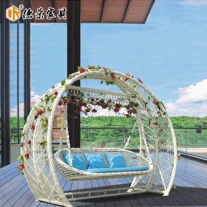 Xích đu Ngoài Trời Sáng Tạo Giải Trí Mây Hình Hoa Đính Đá Nhà Nôi Ghế Thiết Kế Ghế Treo Ngoài Trời Sân Vườn Ánh Nắng Mặt Trời Phòng Xích Đu - Hình 4