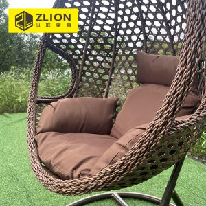 Xích đu Ngoài Trời Treo Ghế Xoay Ban Công Lưới Đỏ Đấm Hình Hoa Đính Đá Sân Vườn Khách Sạn Giải Trí Ngoài Trời Mây Đu Rổ - Hình 4