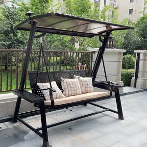 Xích đu ngoài trời xích đu sân vườn xích đu rổ treo ghế nôi ghế võng ban công xích đu ngoài trời - Hình 2