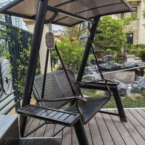 Xích đu nhôm đúc ngoài trời sân vườn - Hình 3