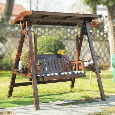 Xích đu sân ngoài trời chống ăn mòn gỗ rắn ghế treo trong nhà và ngoài trời ghế bập bênh cho người lớn được cacbon hóa biệt thự sân vườn ghế xích đu hàng đầu bằng gỗ Xích đu sân ngoài trời chống ăn mòn gỗ rắn ghế treo trong nhà và ngoài trời ghế bập bênh cho người lớn được cacbon hóa biệt thự sân vườn ghế xích đu hàng đầu bằng gỗ