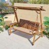 Xích đu Sân ngoài trời chống nước nhà nhiều người xích đu sân vườn ngoài trời ghế bập bênh biệt thự sân nhỏ lưới đôi ghế treo màu đỏ