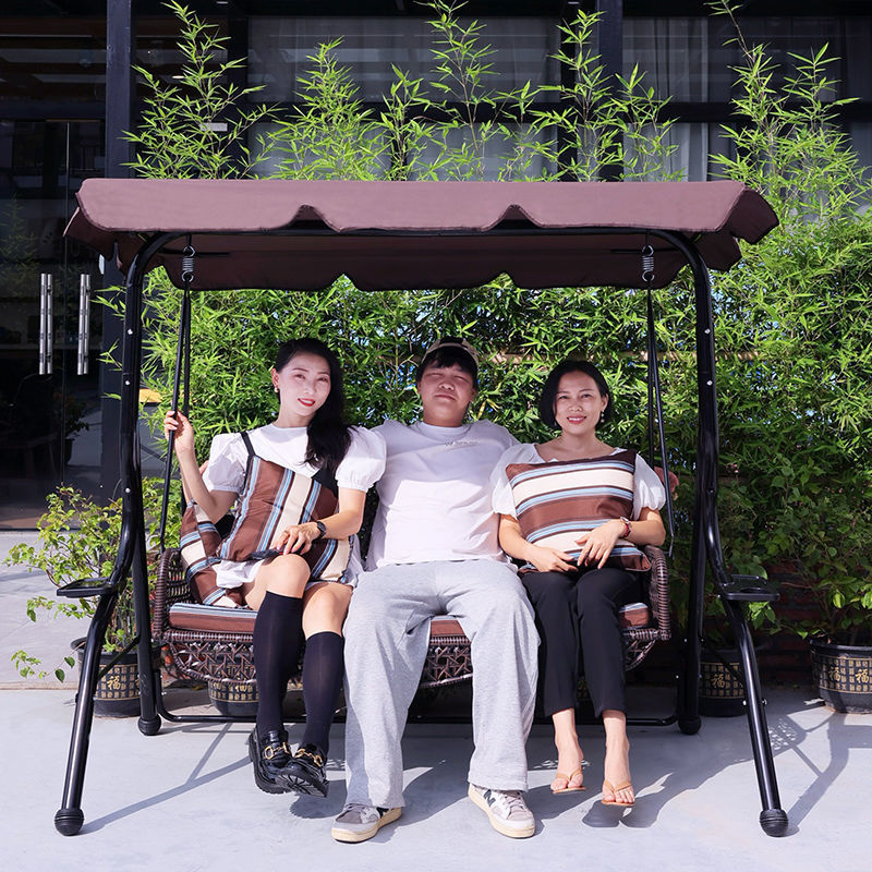 Xích đu Sân ngoài trời chống nước nhà nhiều người xích đu sân vườn ngoài trời ghế bập bênh biệt thự sân nhỏ lưới đôi ghế treo màu đỏ - Hình 4 Xích đu Sân ngoài trời chống nước nhà nhiều người xích đu sân vườn ngoài trời ghế bập bênh biệt thự sân nhỏ lưới đôi ghế treo màu đỏ - Hình 4