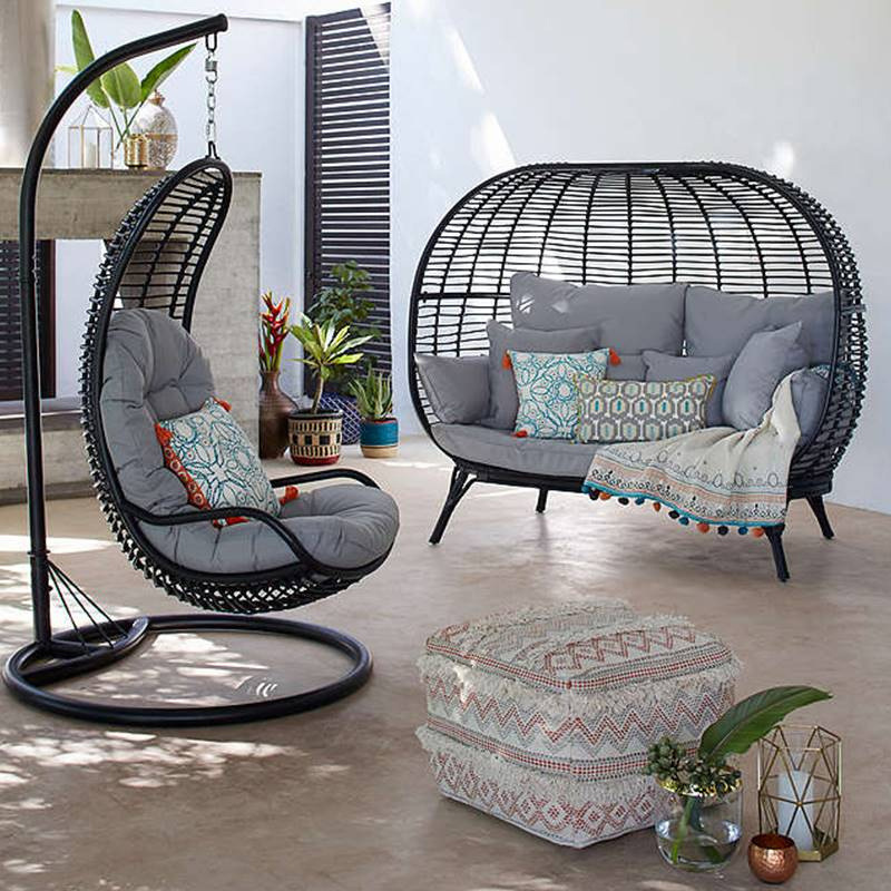 Xích đu Sân ngoài trời giải trí sáng tạo tổ chim giường sofa sân vườn ngoài trời ban công sân đôi ghế mây hộ gia đình - Hình 2 Xích đu Sân ngoài trời giải trí sáng tạo tổ chim giường sofa sân vườn ngoài trời ban công sân đôi ghế mây hộ gia đình - Hình 2