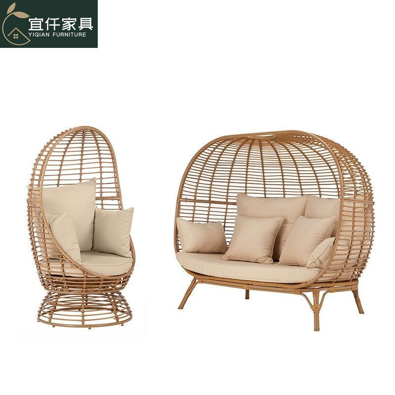 Xích đu Sân ngoài trời giải trí sáng tạo tổ chim giường sofa sân vườn ngoài trời ban công sân đôi ghế mây hộ gia đình - Hình 4 Xích đu Sân ngoài trời giải trí sáng tạo tổ chim giường sofa sân vườn ngoài trời ban công sân đôi ghế mây hộ gia đình - Hình 4