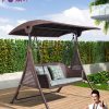 Xích đu sân vườn bằng mây nhập khẩu