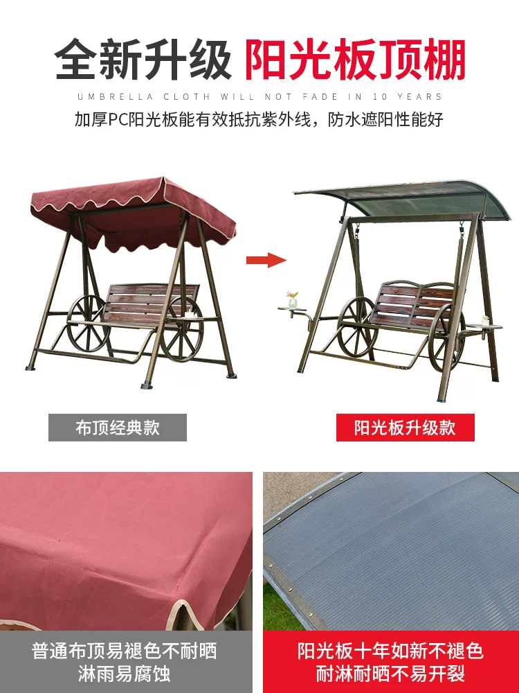 Xích đu sân vườn đu treo ghế gia đình chống mưa và chống nắng ngoài trời giải trí mây biệt thự sân vườn - Hình 5 Xích đu sân vườn đu treo ghế gia đình chống mưa và chống nắng ngoài trời giải trí mây biệt thự sân vườn - Hình 5