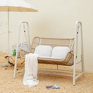 Xích Đu Sân Vườn Ngoài Trời Xích Đu Giải Trí Ngoài Trời Võng Đôi Trong Nhà Lưới Vườn Đỏ Ban Công Nôi Ghế Treo Ghế - Hình 2