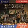 Xích đu Sân vườn xích đu biệt thự sân ngoài trời ghế xích đu ngoài trời bằng nhôm đúc lưới màu đỏ võng xích đu treo ghế đôi