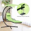 Xích đu Single Moon Bend Swing Ghế treo Sân vườn Ban công Giường xích đu Biệt thự sân vườn Ghế bập bênh Single Dream Swing