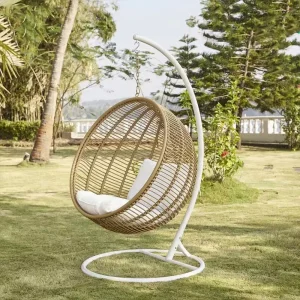 Xích đu treo mây ghế bập bênh ban công ngoài trời hình tổ chim