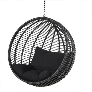Xích đu treo mây ghế bập bênh ban công ngoài trời hình tổ chim - Hình 4
