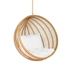 Xích đu treo mây ghế bập bênh ban công ngoài trời hình tổ chim - Hình 5