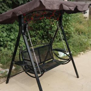 Xích đu Võng Ngoài Trời Trong Nhà Ban Công Khung Sắt Rèn Ghế Xích Đu Người Lớn Trẻ Em Giỏ Treo Ghế Treo Biệt Thự Sân Vườn - Hình 4