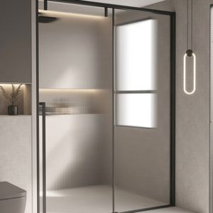 Xinhai Jialan phòng tắm cực kỳ hẹp vách ngăn ngăn cách khô và ướt Changhong kính cửa trượt phòng tắm màn hình phòng tắm một hình