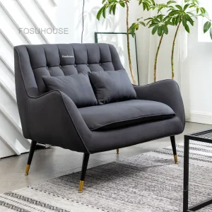 Ý Vải Ghế Phòng Khách Thiết Kế Ghế Tựa Lưng Ghế Sofa Sang Trọng Nội Thất Gia Đình Giải Trí Sofa Đơn Họ Ghế Bành - Hình 4