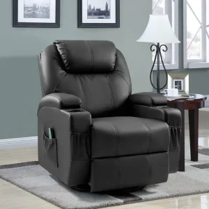 YESHOMY Ghế tựa Rocker công thái học xoay có chức năng mát-xa và sưởi ấm, Ghế sofa có ghế bành điều khiển từ xa Bắc Âu - Hình 2